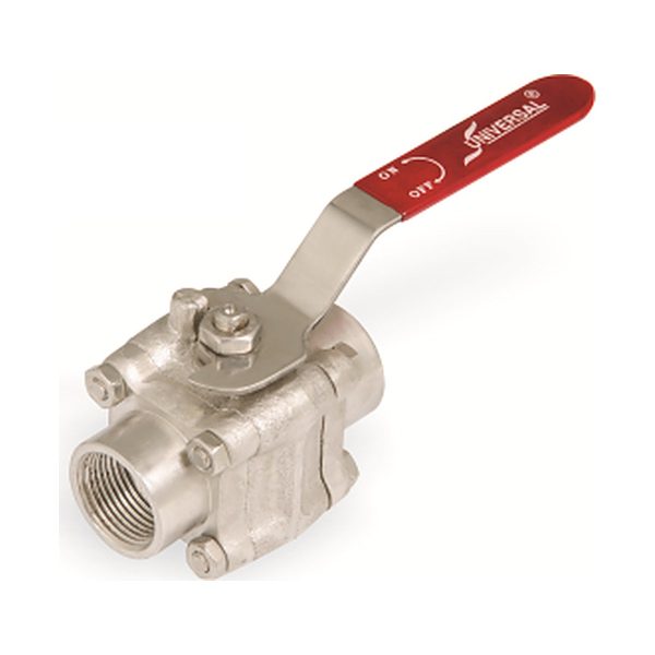 Forged Stainless Steel F-304 / F-316 3 Piece Ball Valve 800# – Screwed / Socket Weld